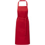 Andrea schort van 240 g/m² met verstelbare nekband - Rood